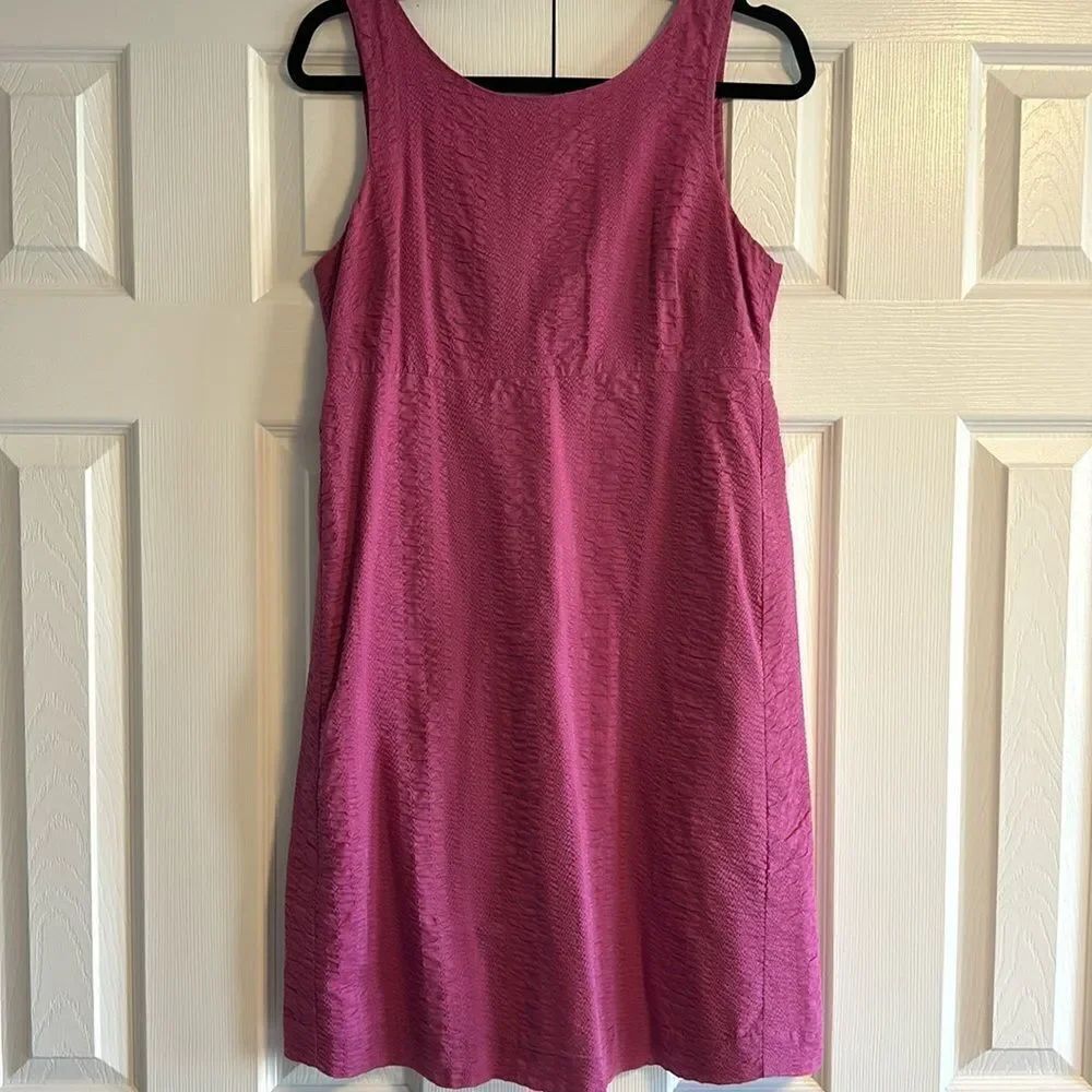 J.Crew Women’s Magenta Textured Tank Dress - Size 4